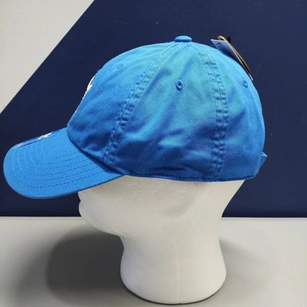 adidas Baseball Cap Youth Blue‎ 100% Cotton Relaxed Fit Adjustable Strapback Hat